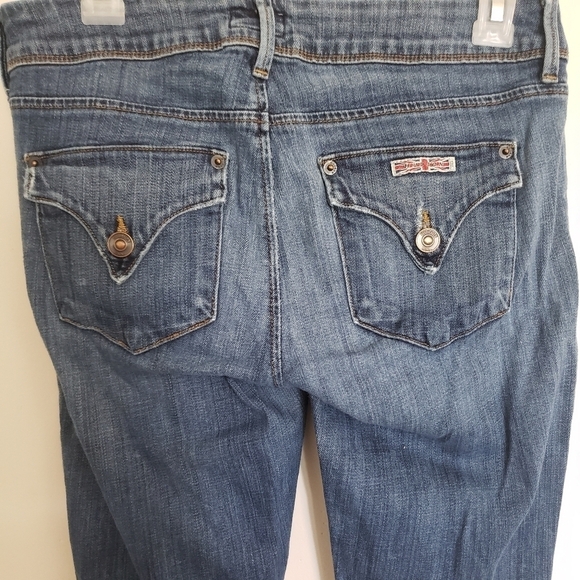 Hudson Collin Flap Distressed Skinny Jeans Size 27 Blue - Picture 9 of 11